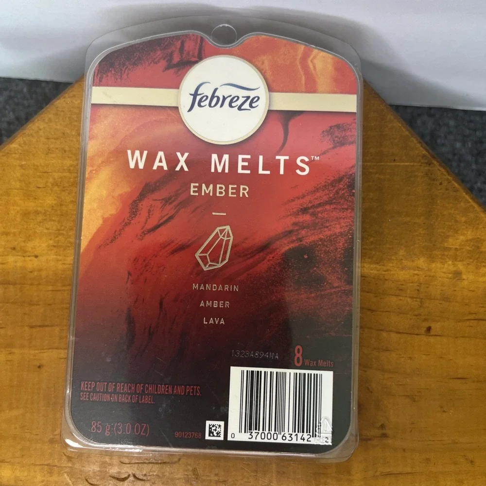 Febreze  Ember Mandarin Amber Lava Wax Melts - 8‎ Blocks, Air Freshener